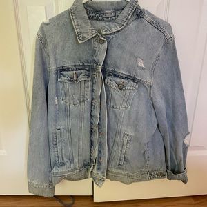 Light/medium wash denim jacket